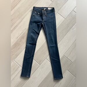 Rag & Bone Dark Blue Skinny Jeans, Size 24, Excellent Condition